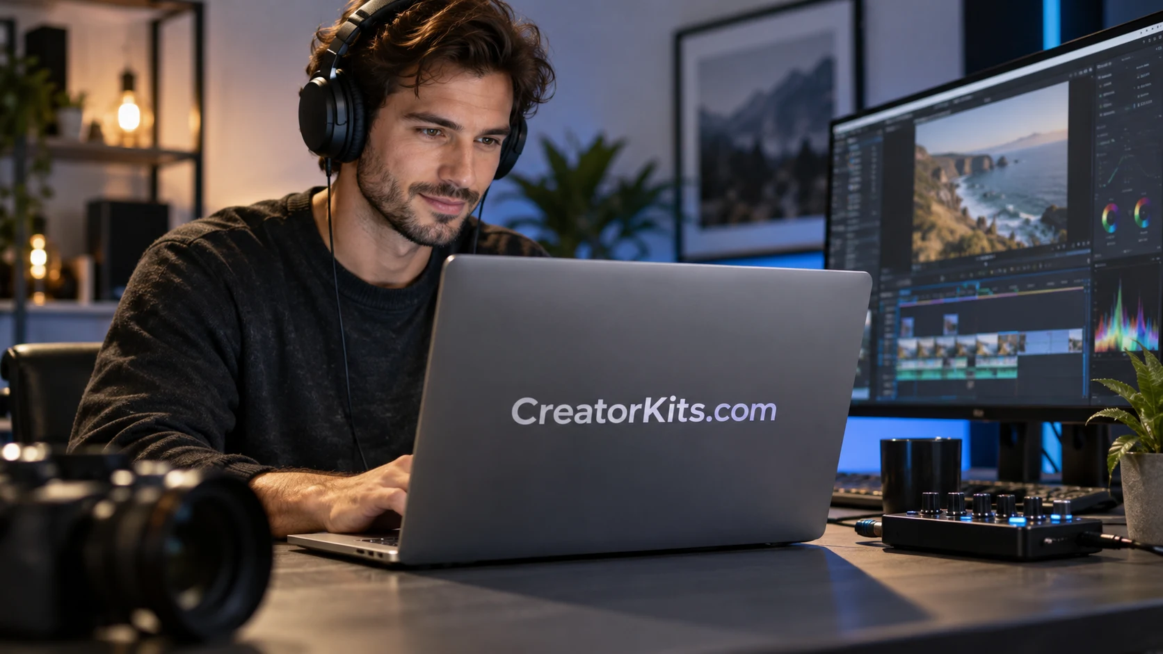 An editing workflow with organized digital production assets